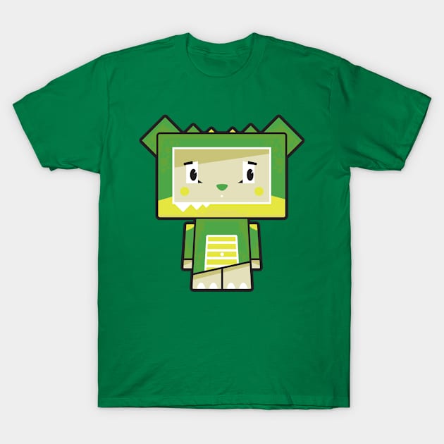 Cute Cartoon Blockimals Crocodile T-Shirt by markmurphycreative